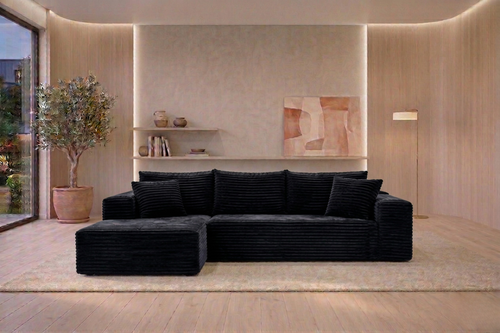 Canapé d’Angle en Velours Côtelé | Skara